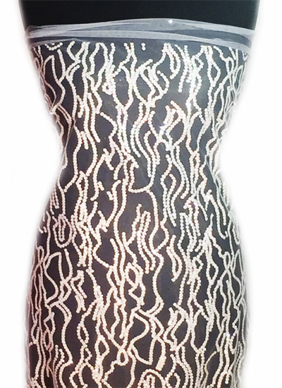 Glitteres tüll - WHITE (fehér)